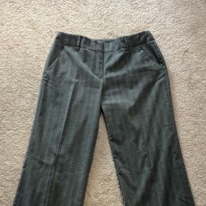 Gray pin stripe slacks